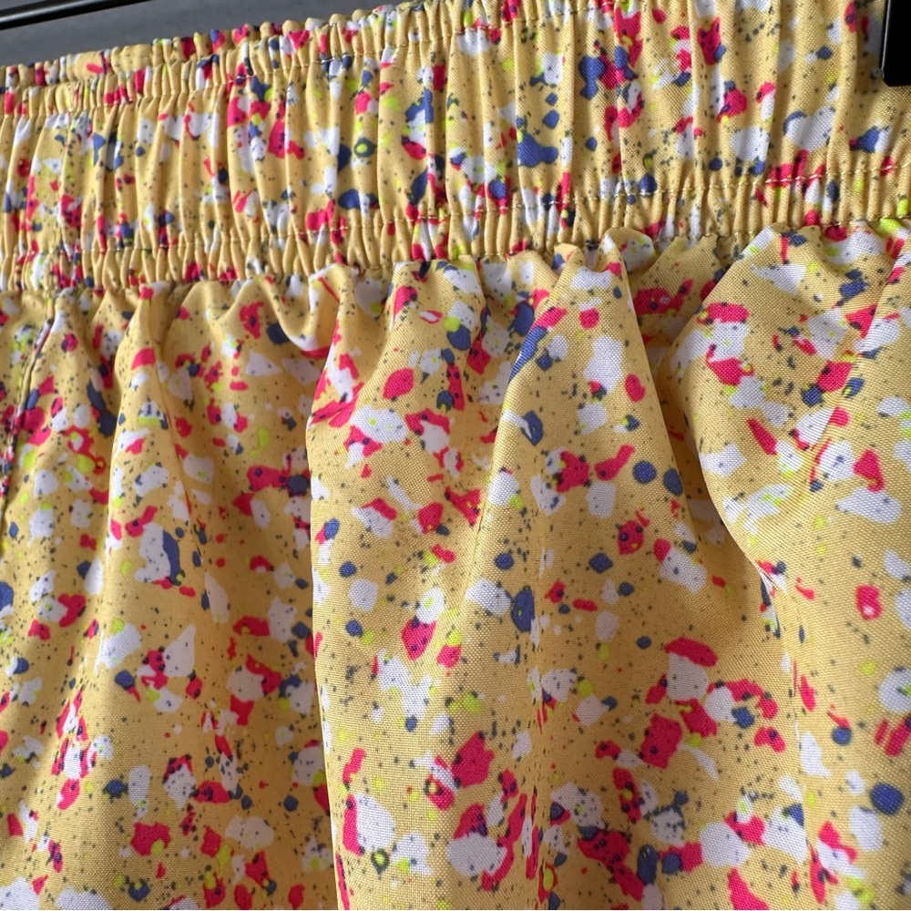 Nike Dri-Fit Lined Athletic Shorts | Yellow + Pink Confetti - Picture 3 of 7